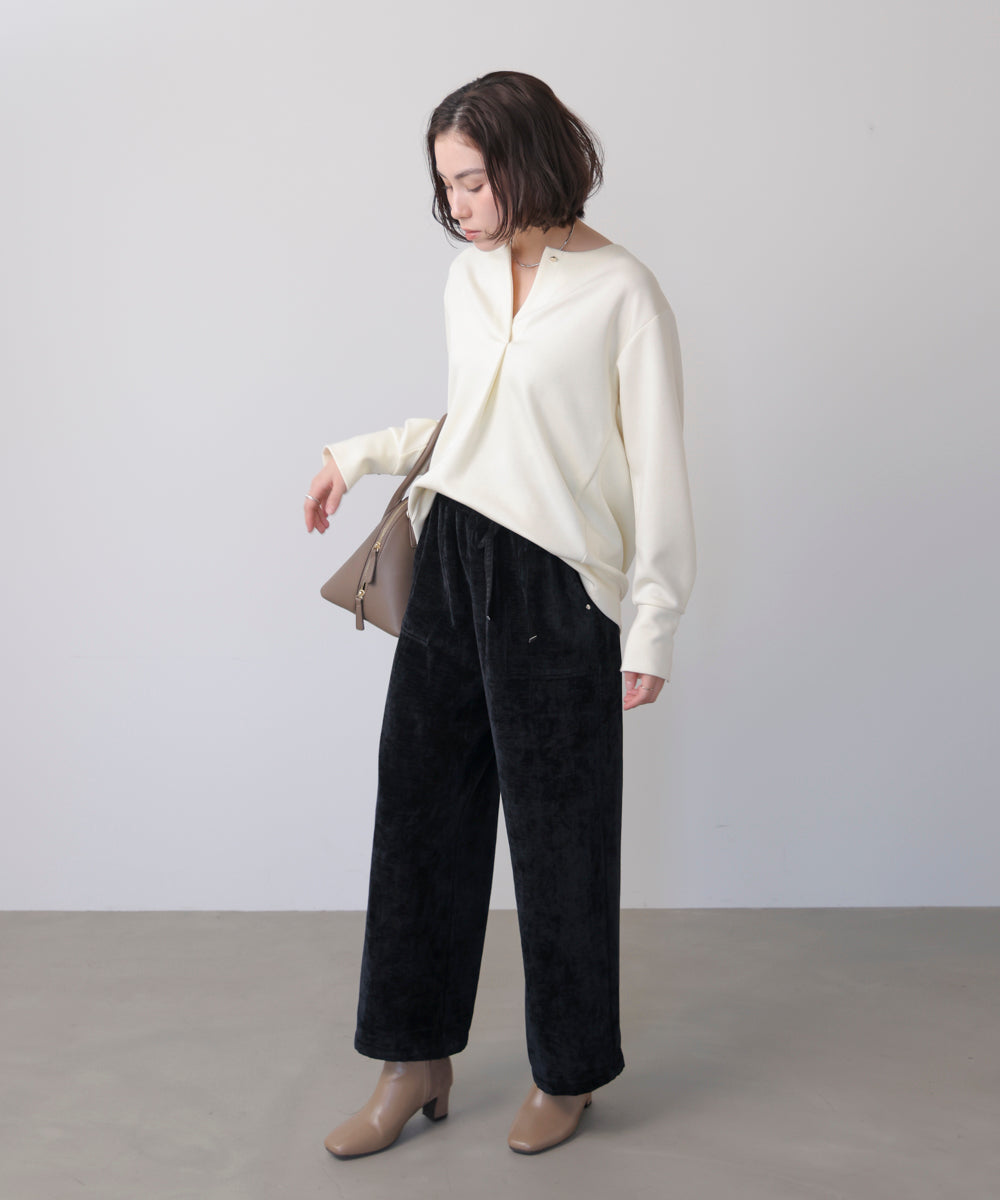 起毛リラックスパンツ