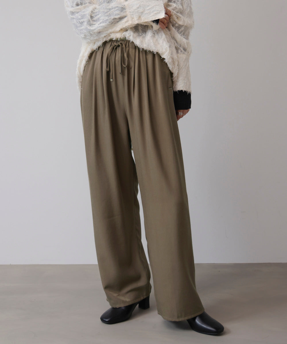 ツイルサテンパンツ