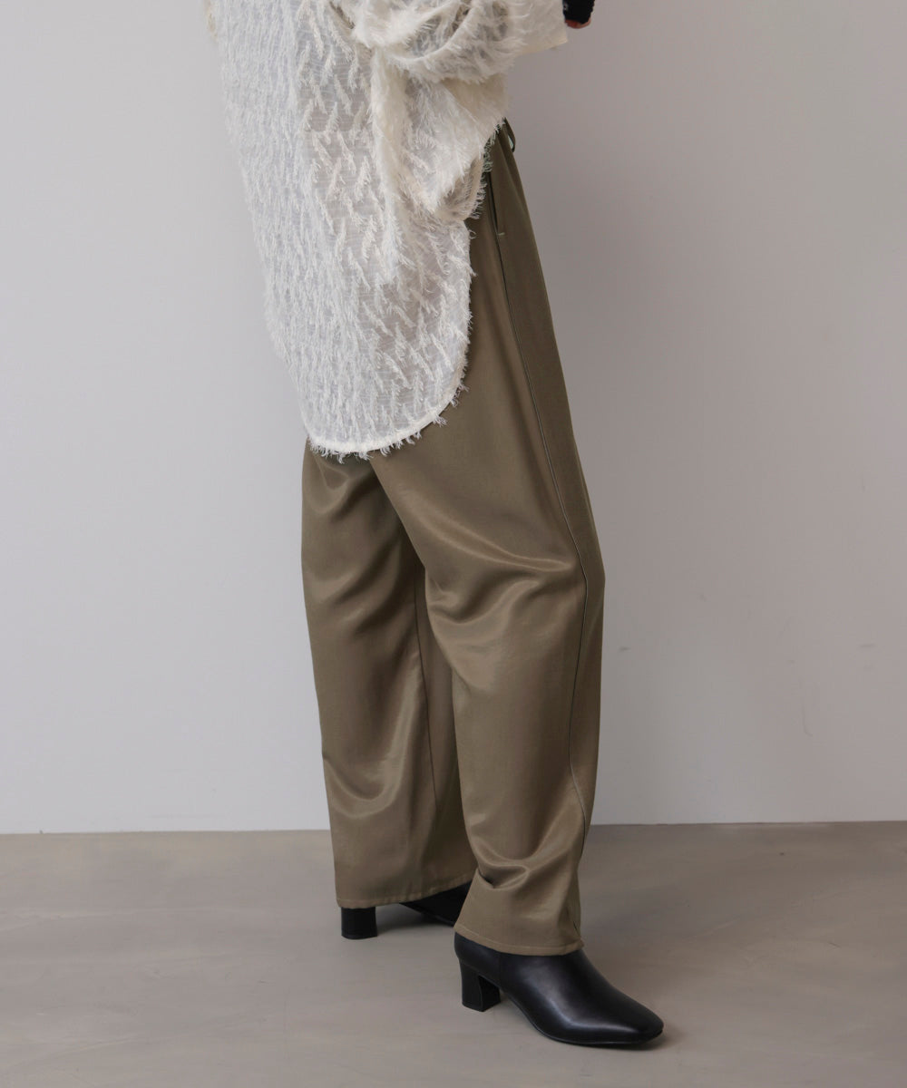 ツイルサテンパンツ