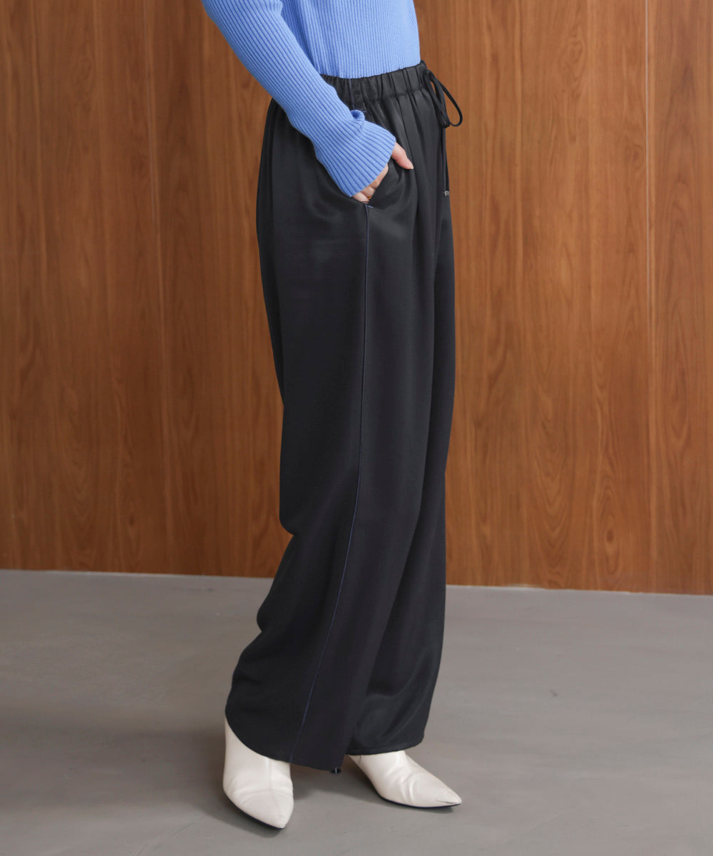 ツイルサテンパンツ