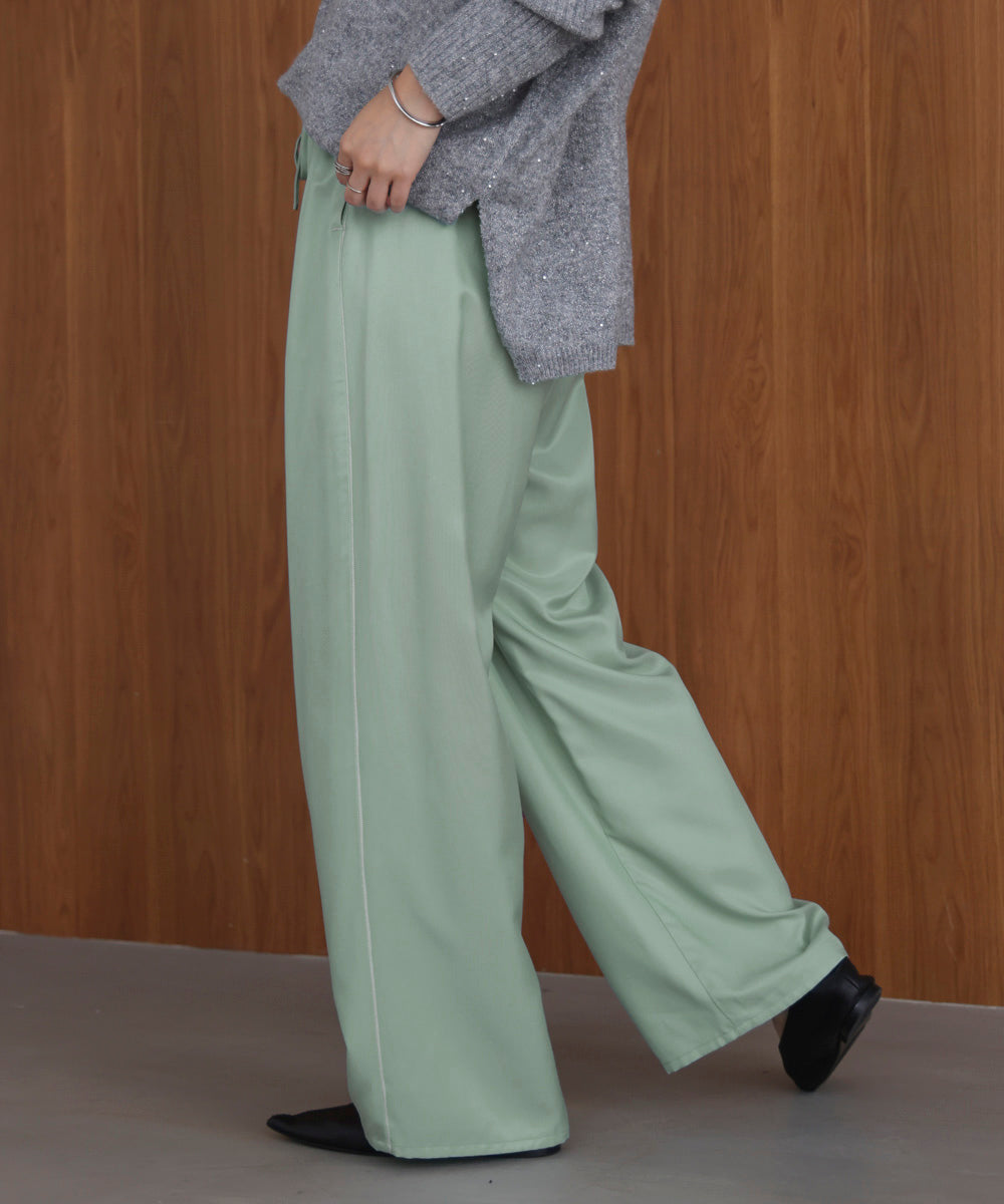 ツイルサテンパンツ
