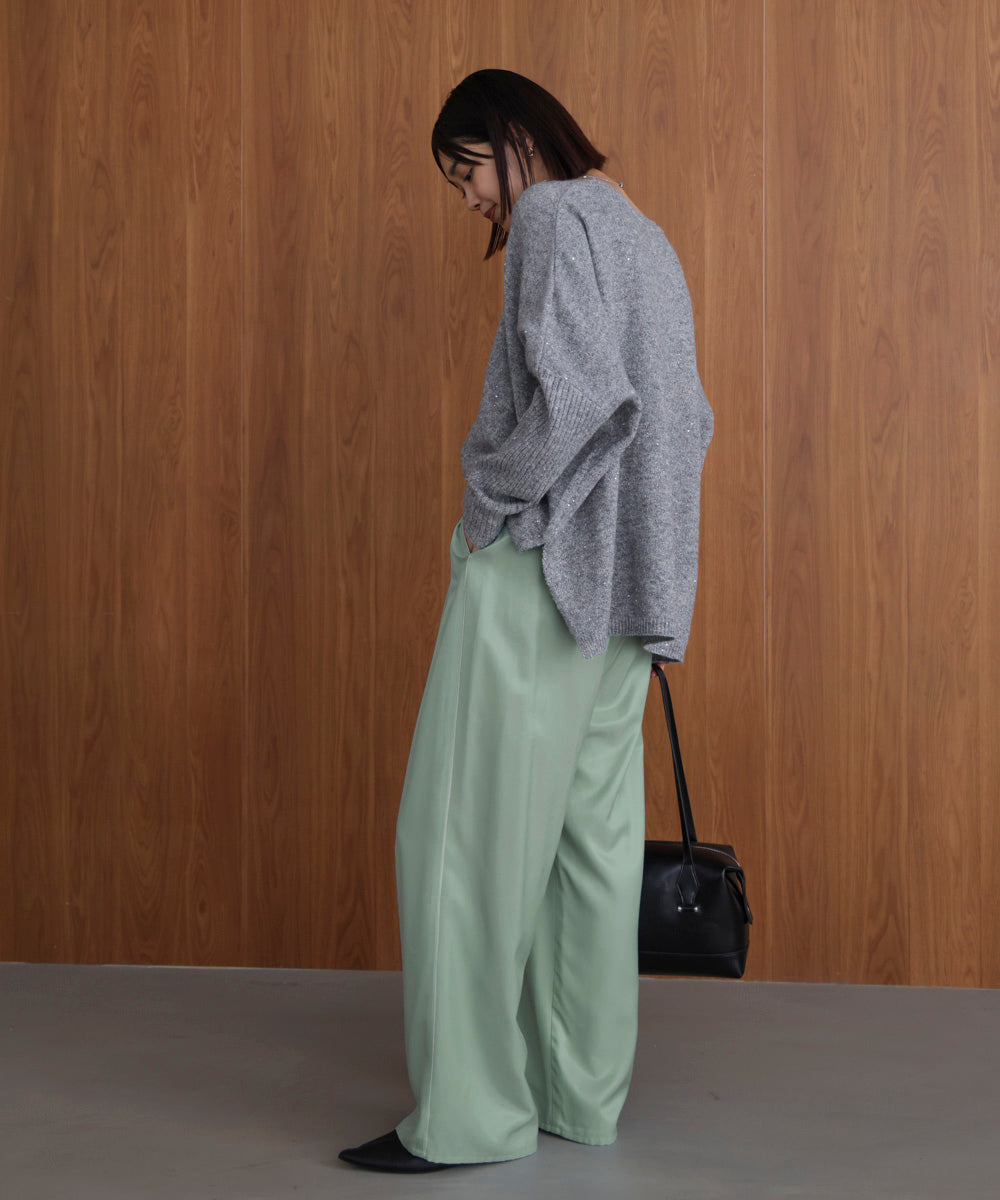 ツイルサテンパンツ