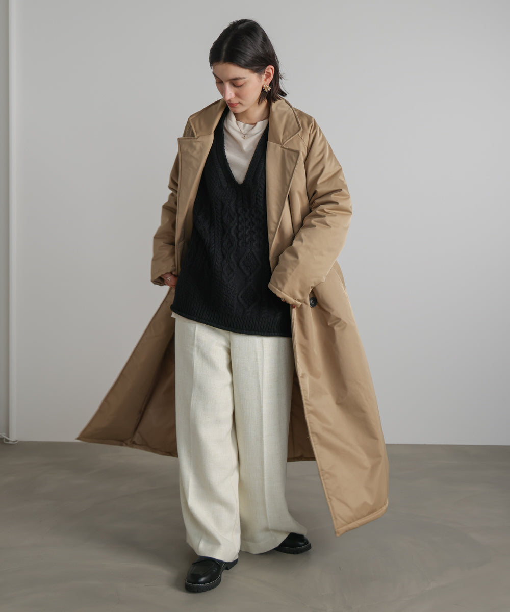 ブロッキングワイドパンツ