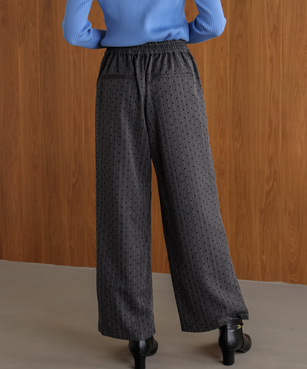 ドットフロッキーパンツ