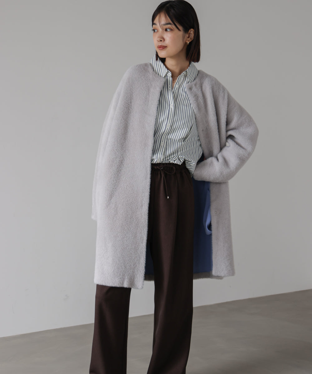 シャギーニットコーディガン