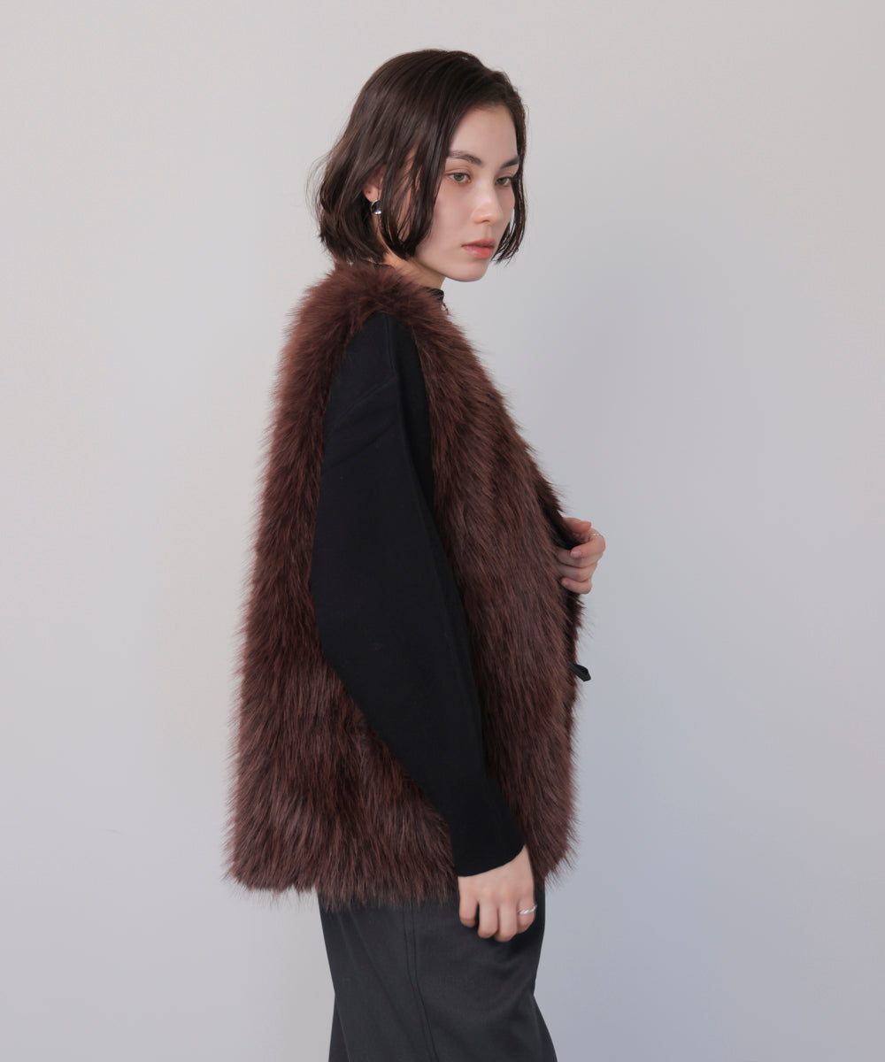 袖バルーンジャガードニットプルオーバー