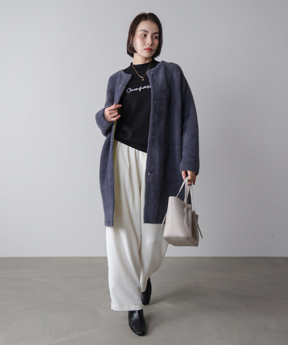 刺しゅうロゴニットプルオーバー