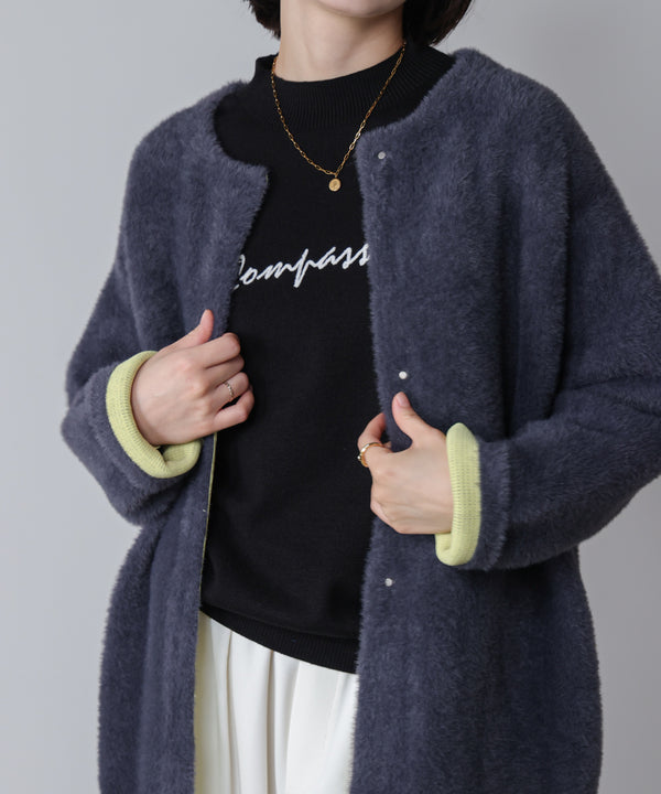 刺しゅうロゴニットプルオーバー