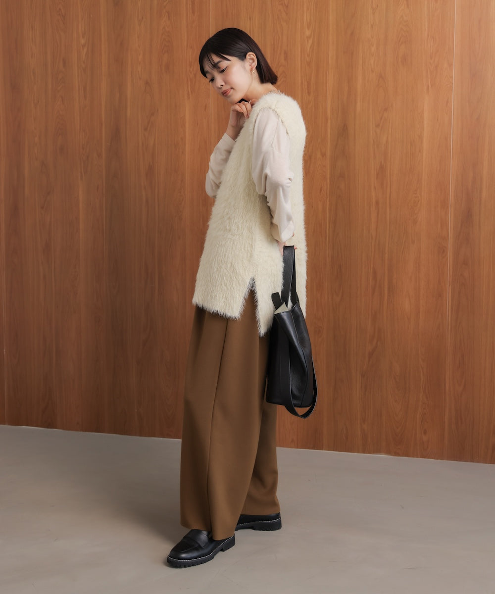 ソウバリシャギーニットベスト