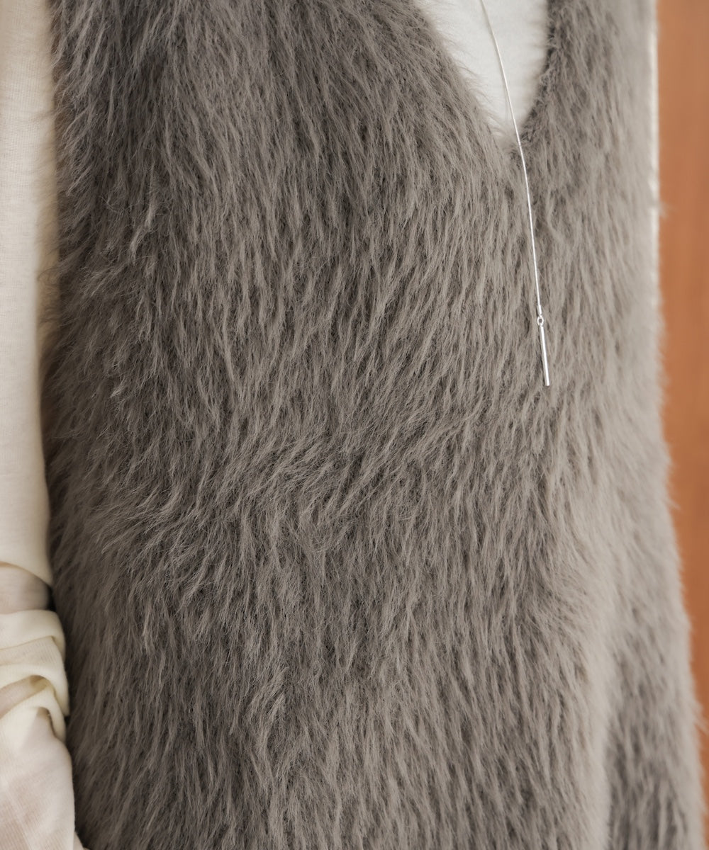 ソウバリシャギーニットベスト