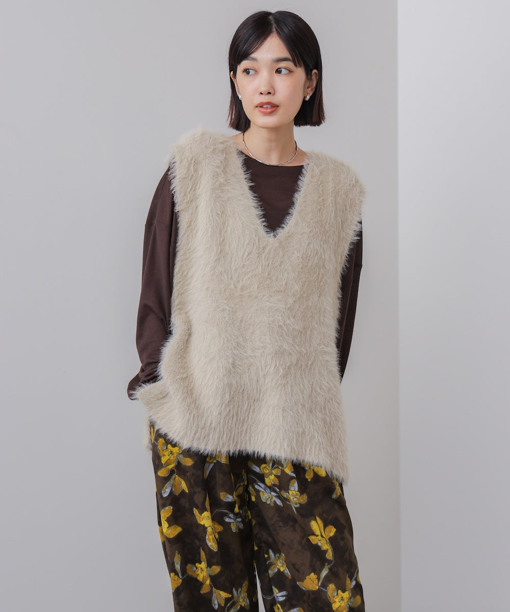 ソウバリシャギーニットベスト