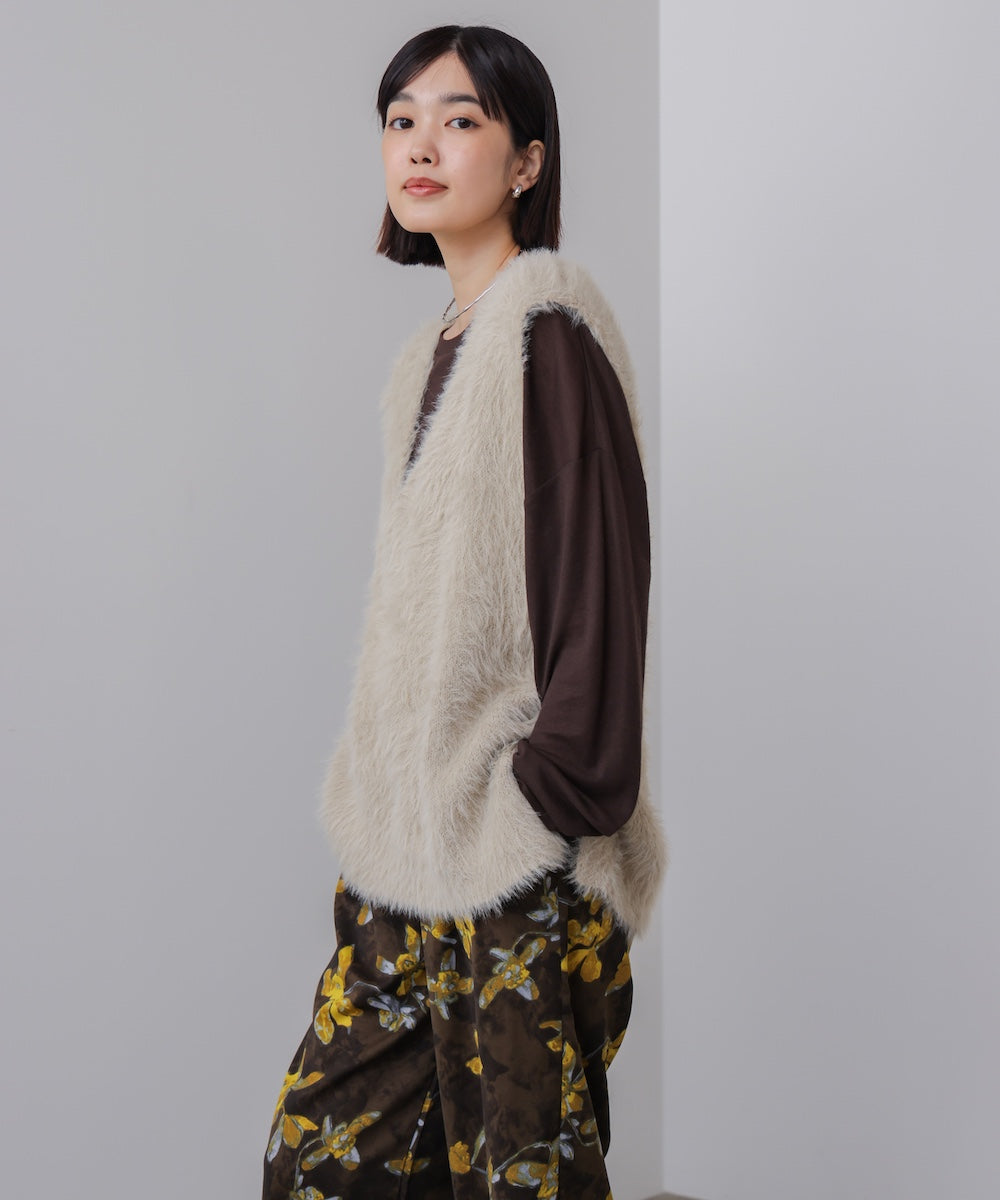 ソウバリシャギーニットベスト