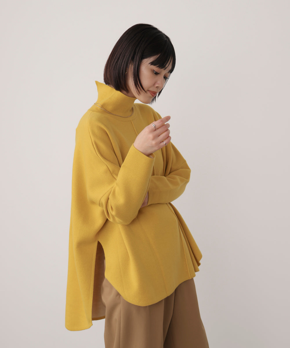 【リバーシブル】Wフェイスポンチョ風ニット