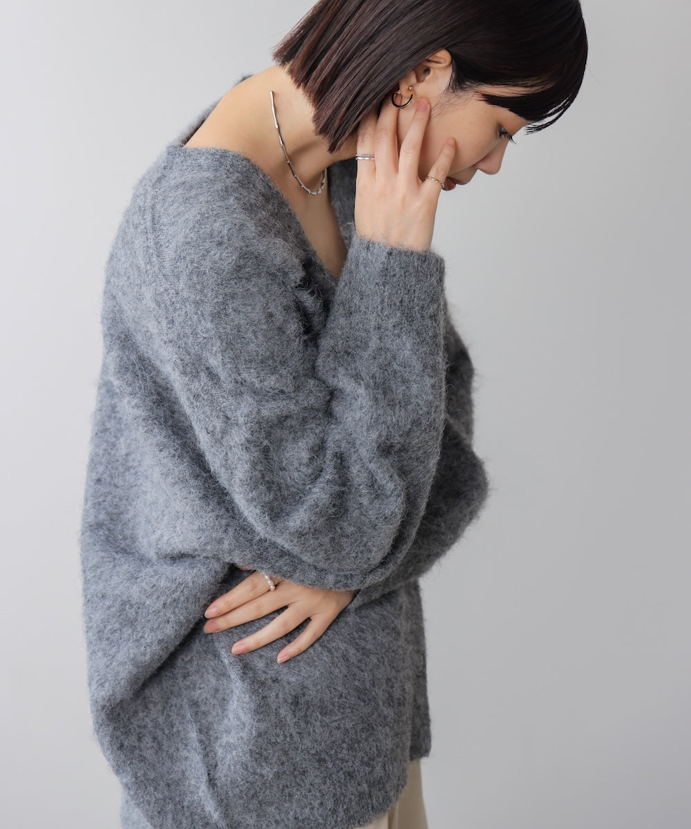 ケガキロゴニットカーディガン