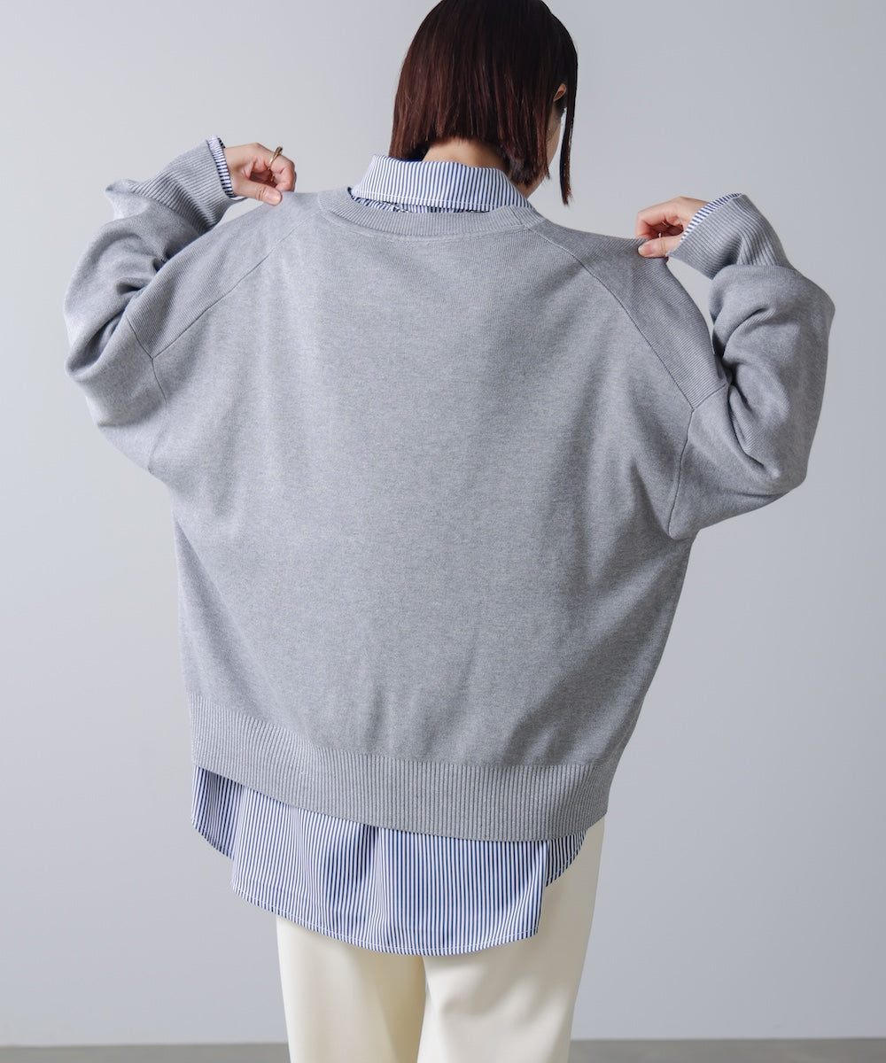 ゆるニットセットレイヤードプルオーバー