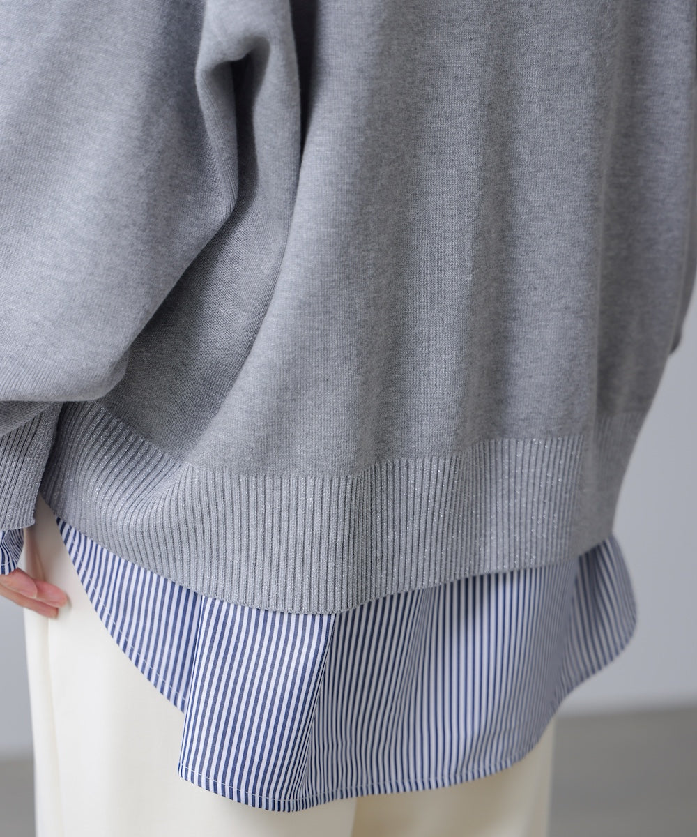 ゆるニットセットレイヤードプルオーバー