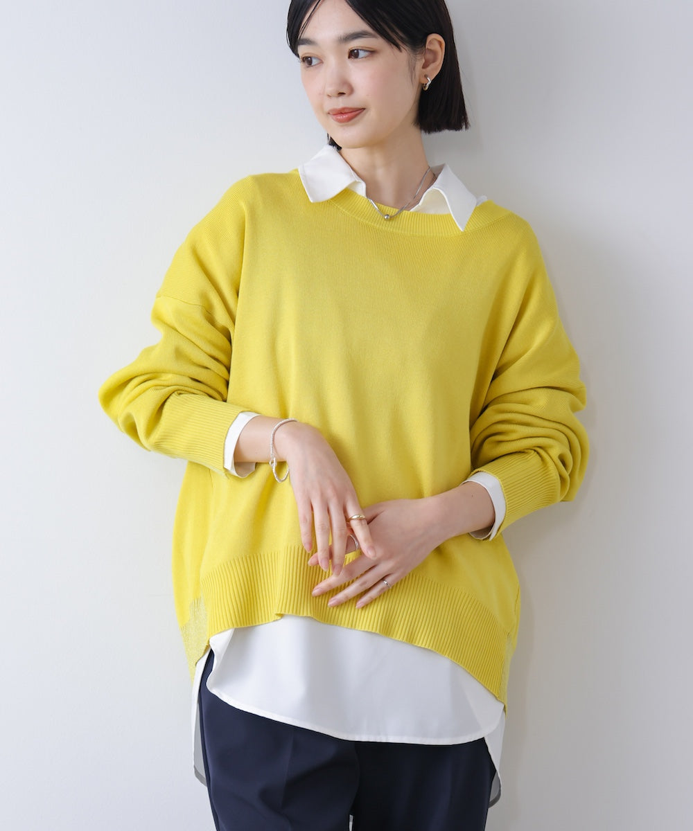 ゆるニットセットレイヤードプルオーバー