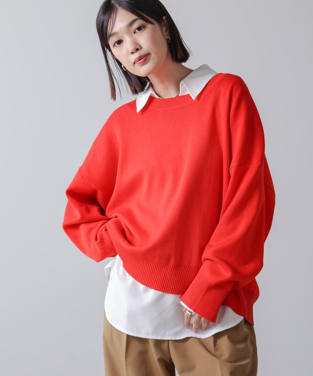 ゆるニットセットレイヤードプルオーバー