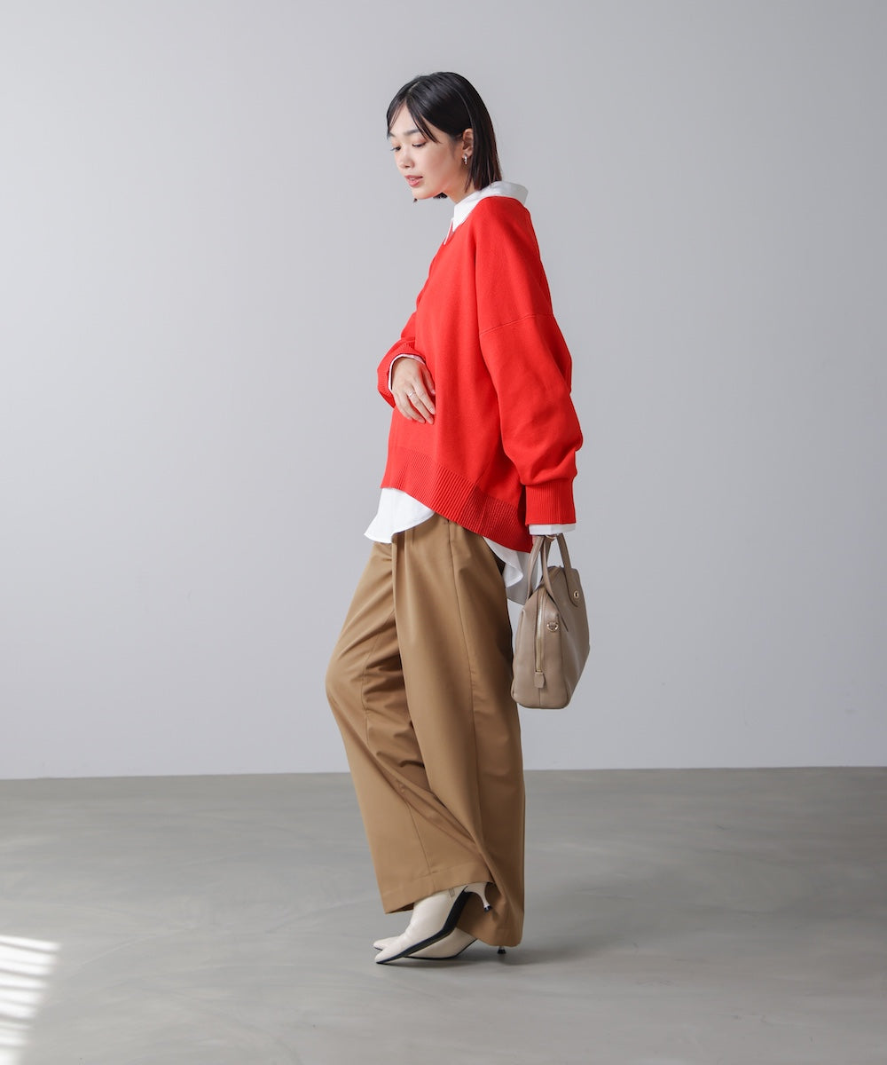 ゆるニットセットレイヤードプルオーバー