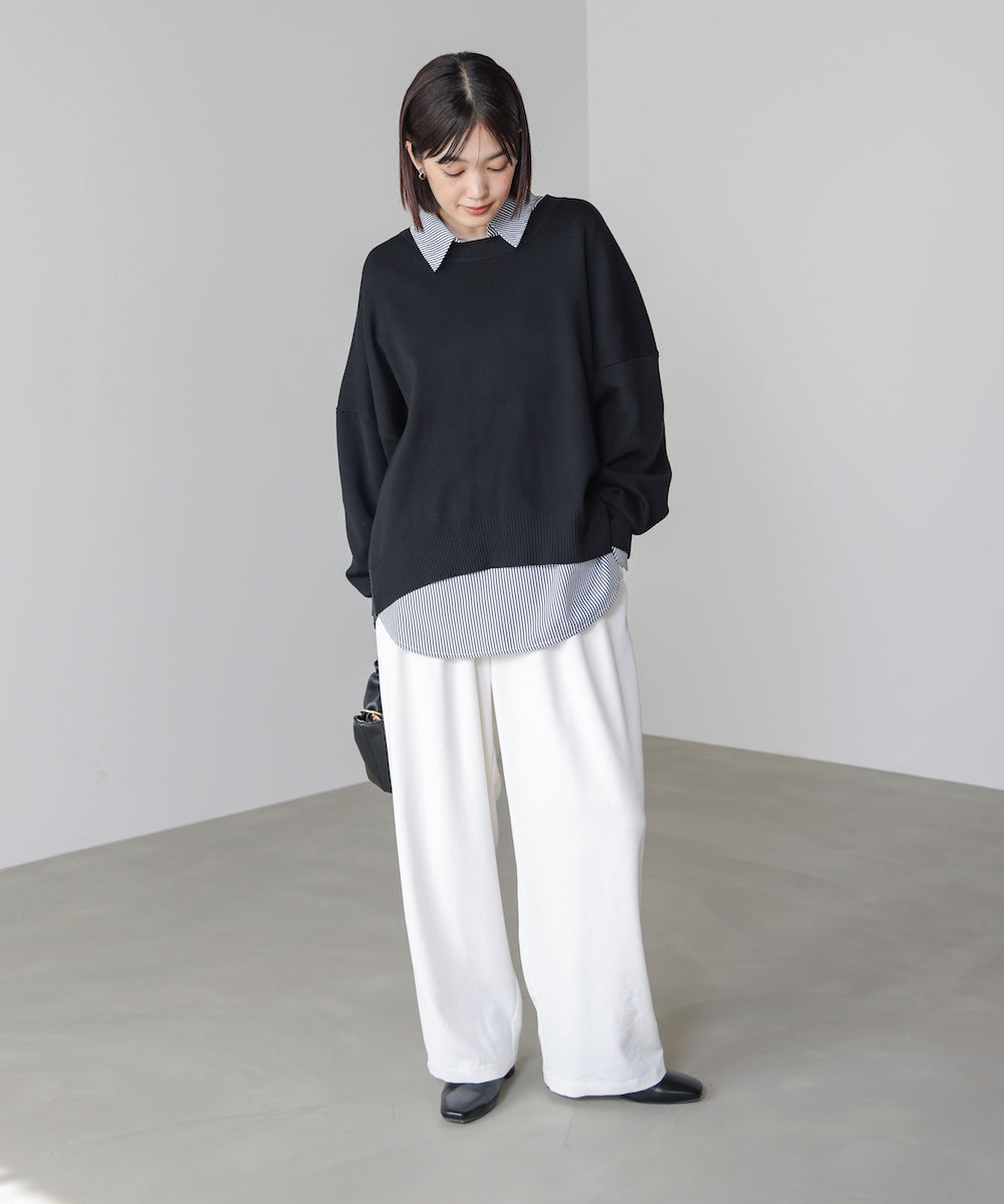 ゆるニットセットレイヤードプルオーバー