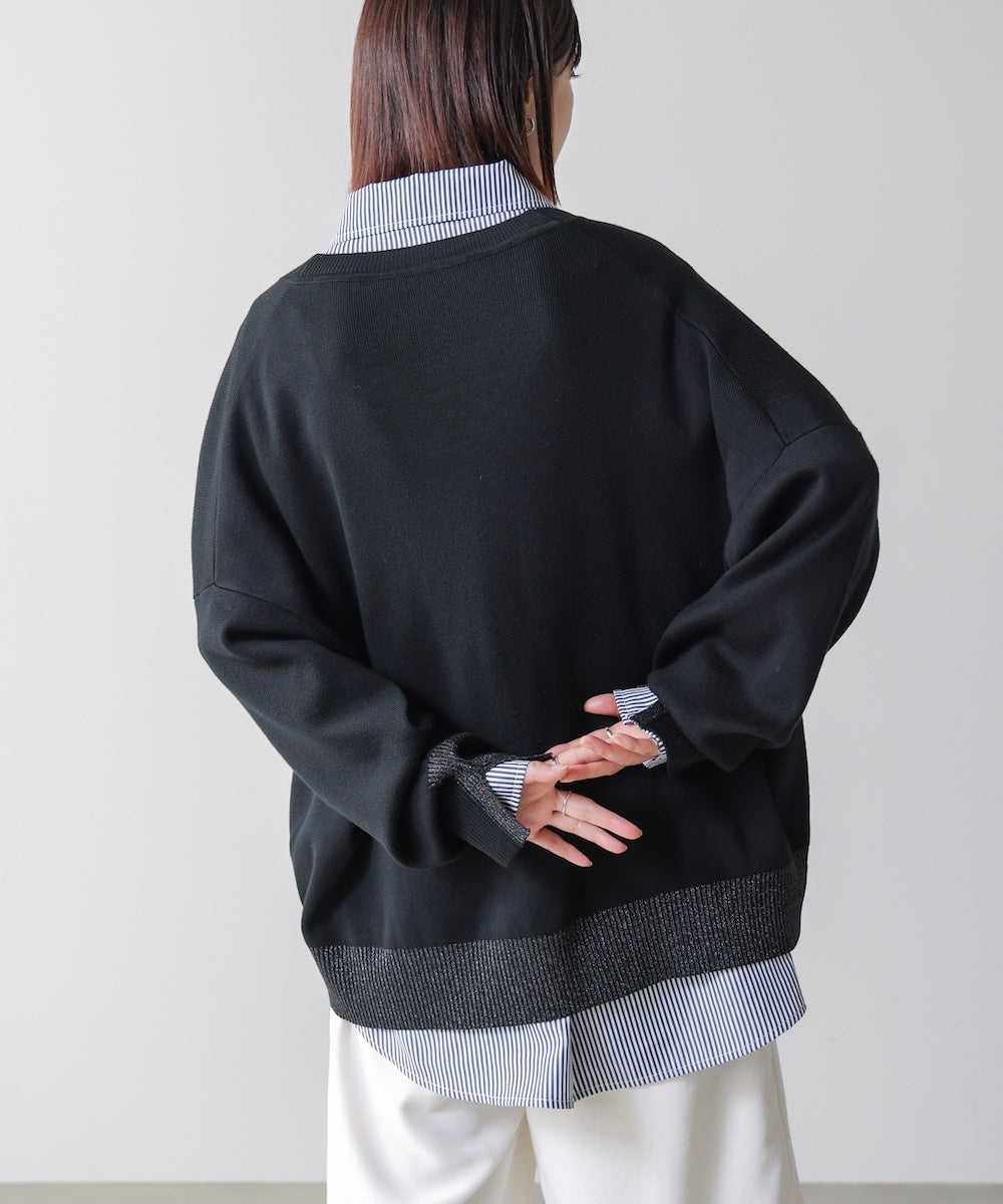 ゆるニットセットレイヤードプルオーバー