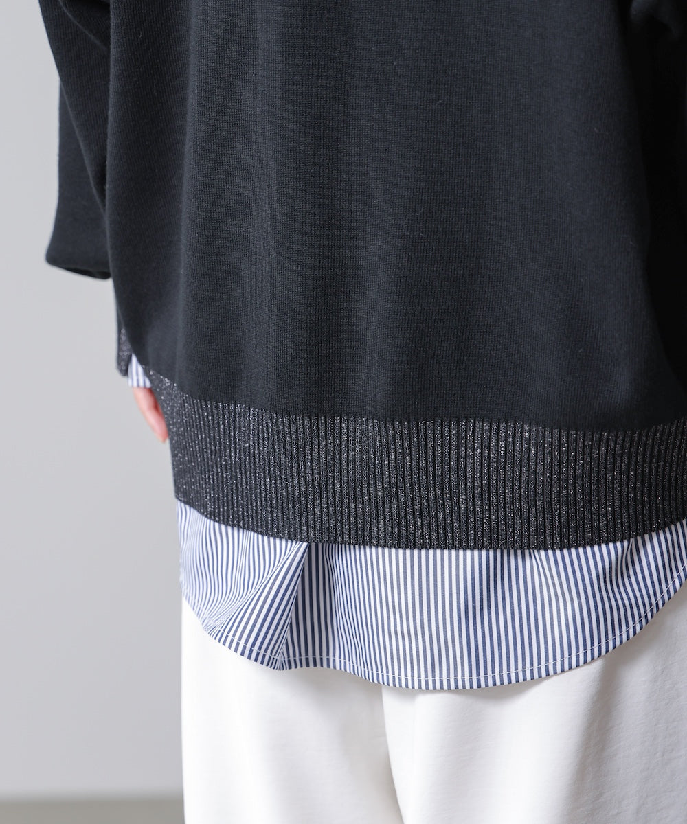 ゆるニットセットレイヤードプルオーバー