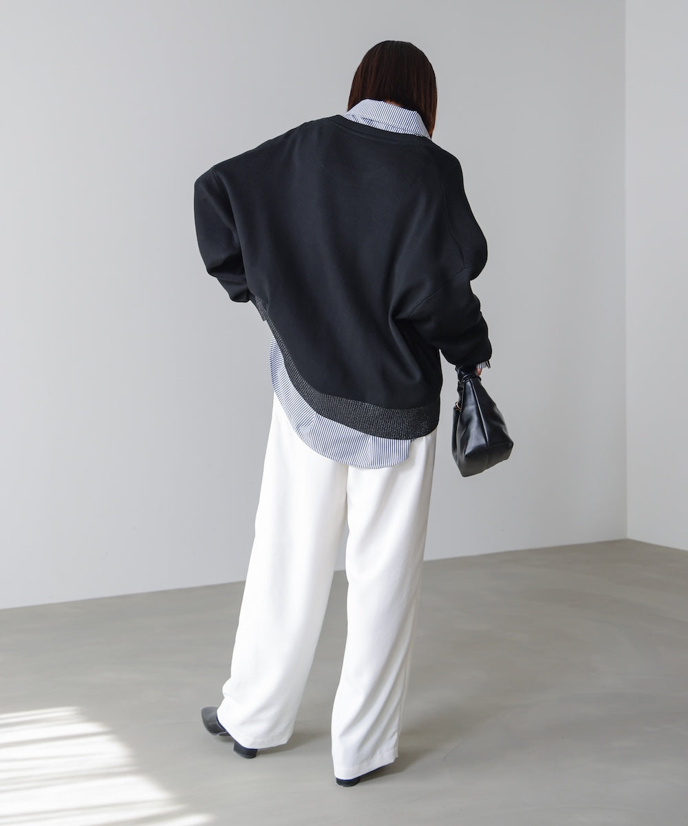 ゆるニットセットレイヤードプルオーバー