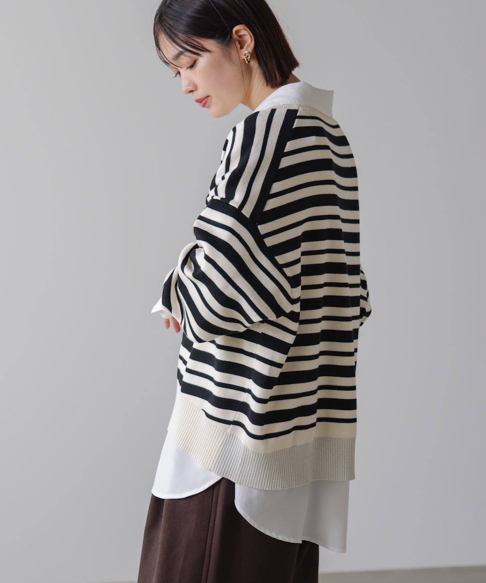 ゆるニットセットレイヤードプルオーバー