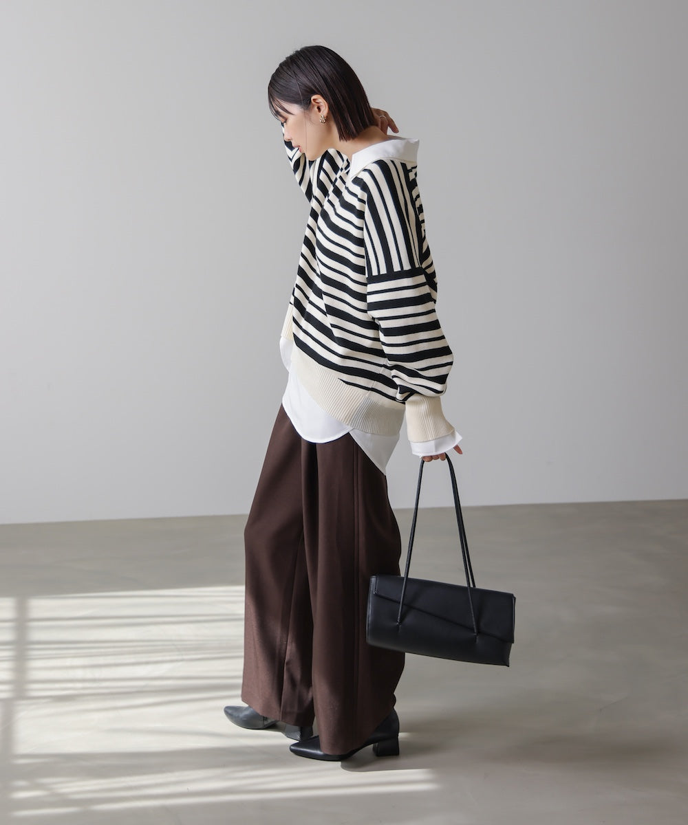 ゆるニットセットレイヤードプルオーバー