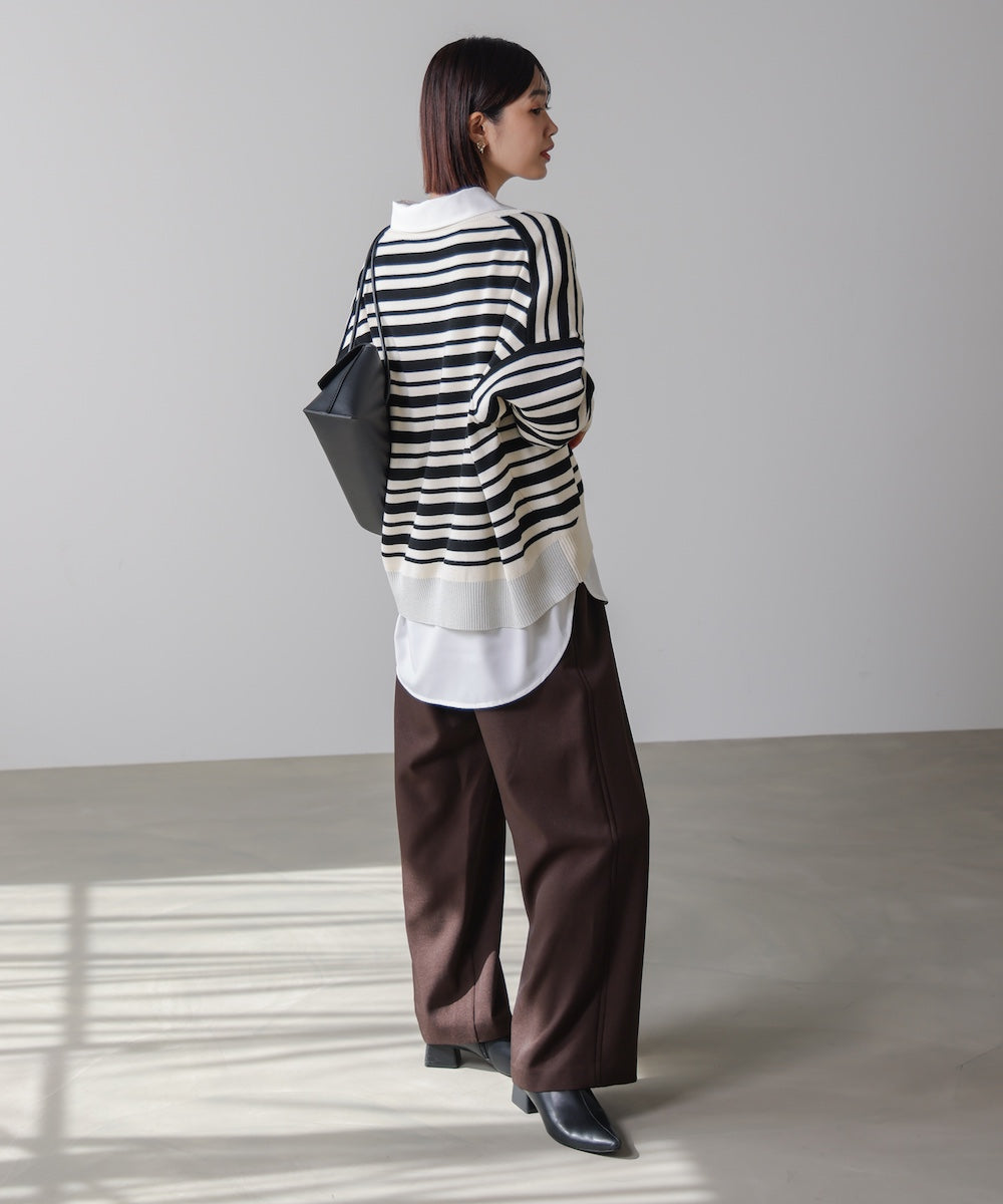 ゆるニットセットレイヤードプルオーバー