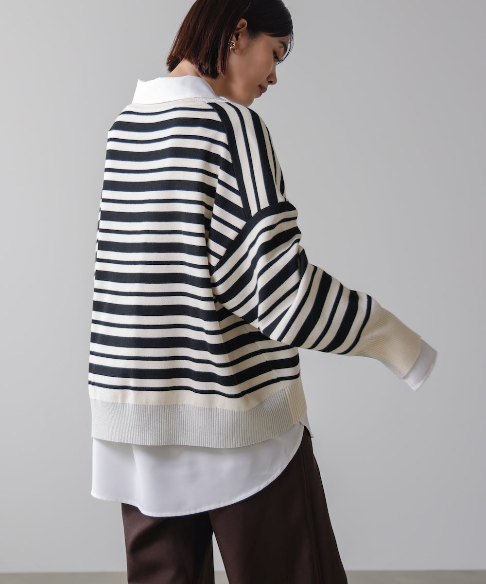 ゆるニットセットレイヤードプルオーバー