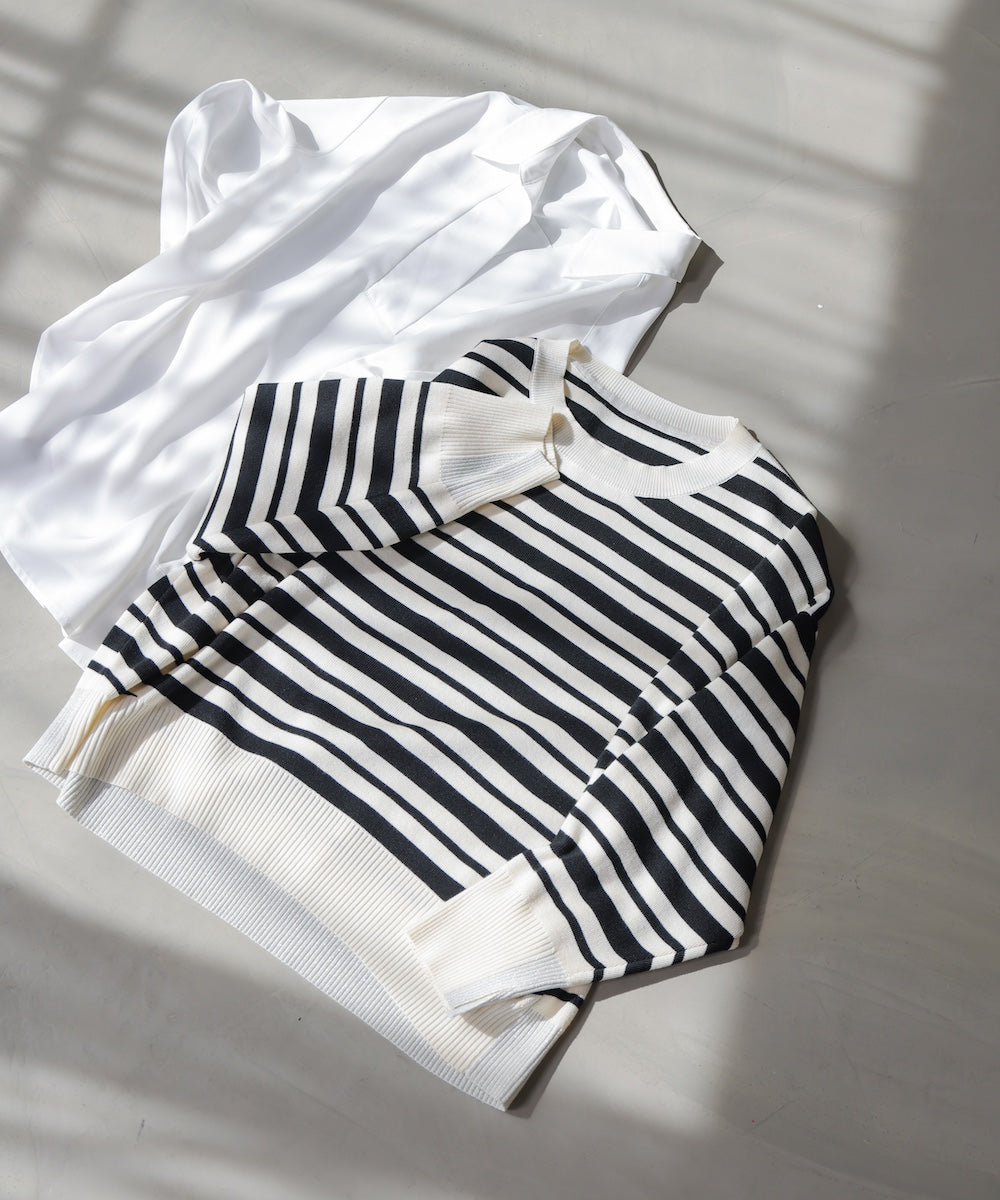 ゆるニットセットレイヤードプルオーバー