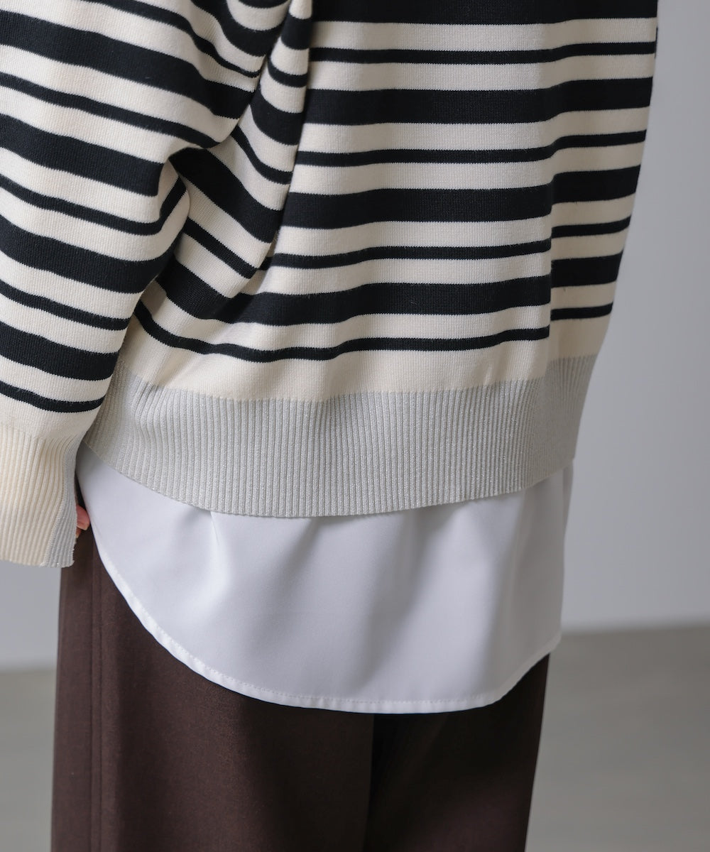 ゆるニットセットレイヤードプルオーバー