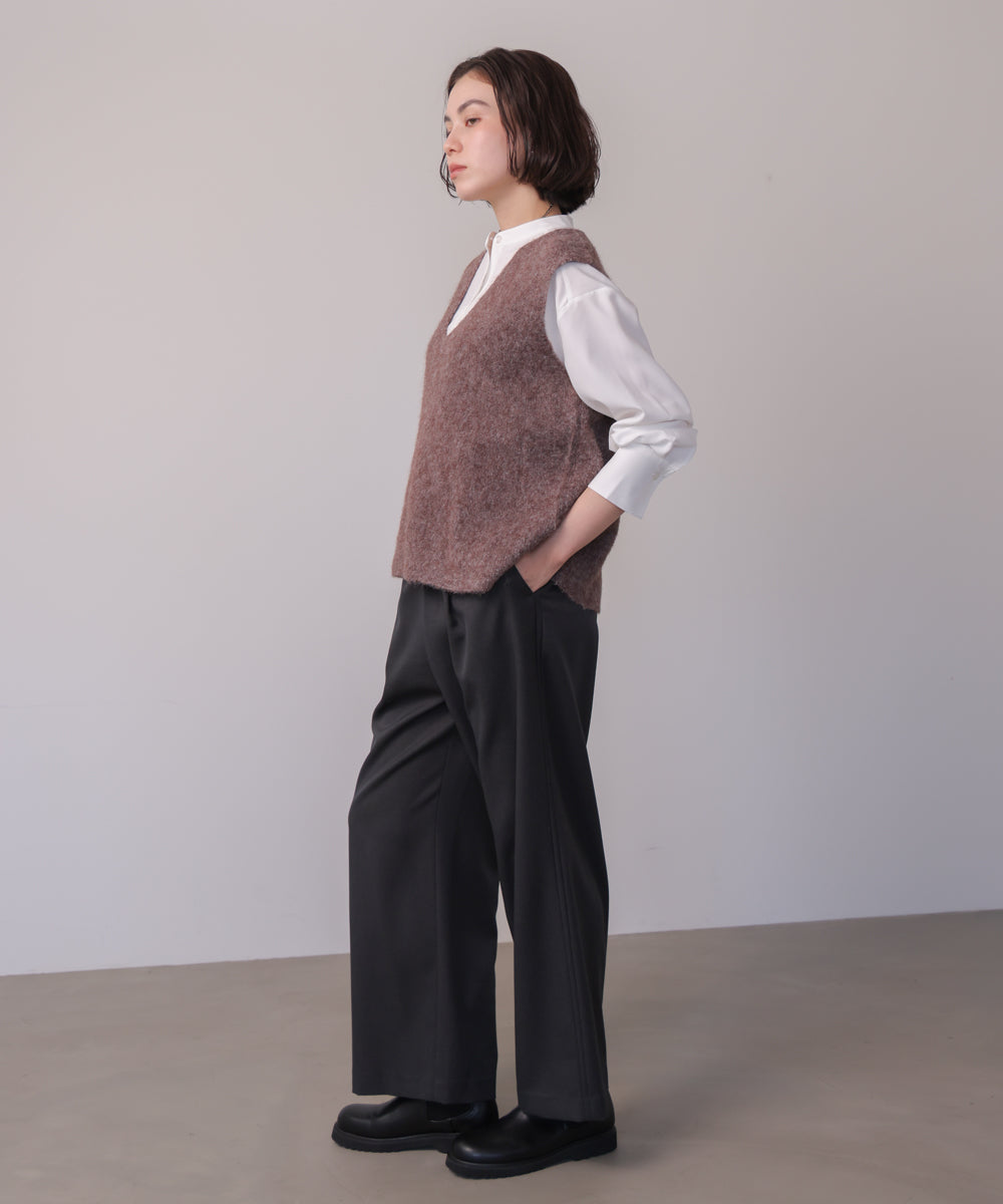 ケガキニットベストレイヤード