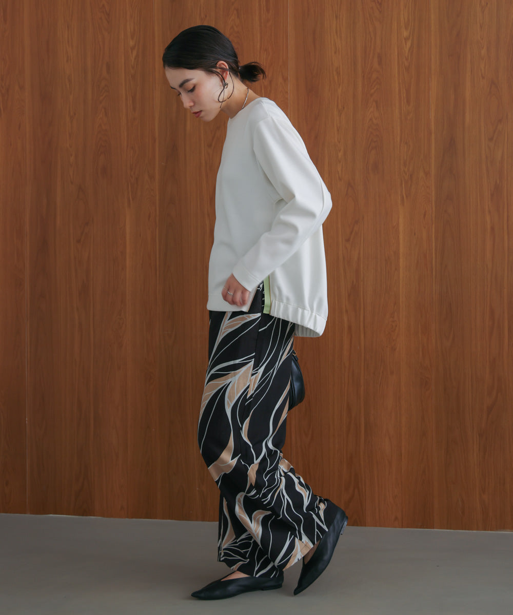 シルキーダンボールサイドファスナープルオーバー