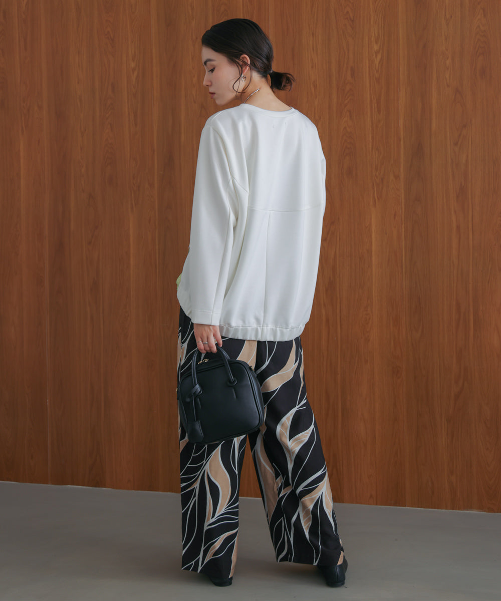 シルキーダンボールサイドファスナープルオーバー