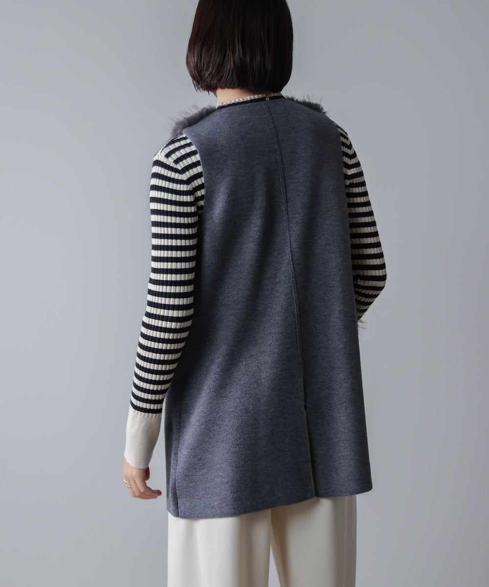 ファーコンビミドルベスト