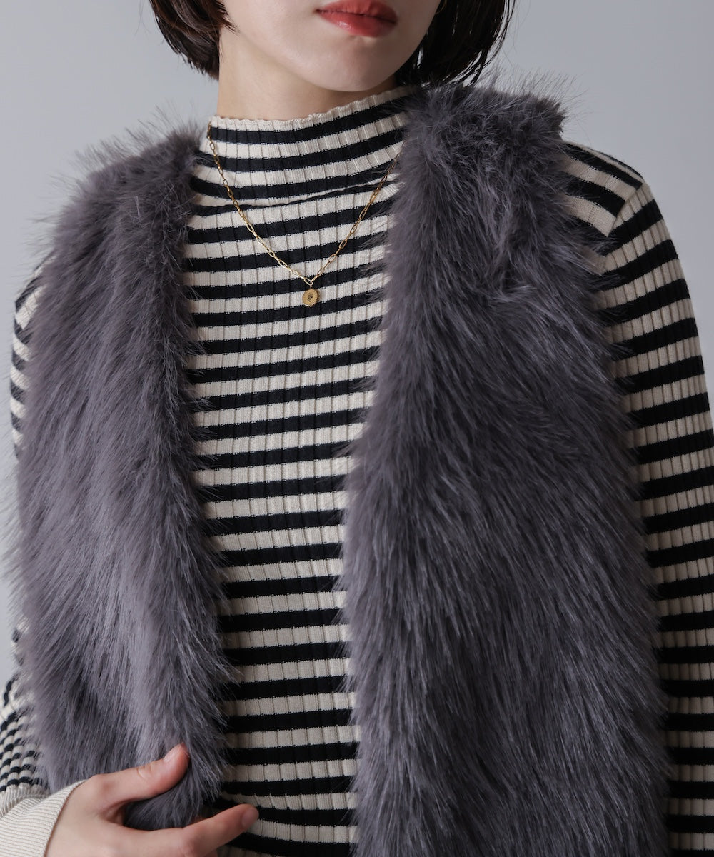 ファーコンビミドルベスト