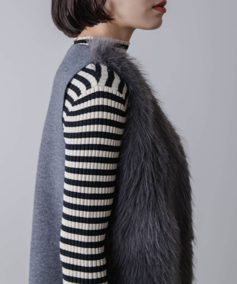 ファーコンビミドルベスト