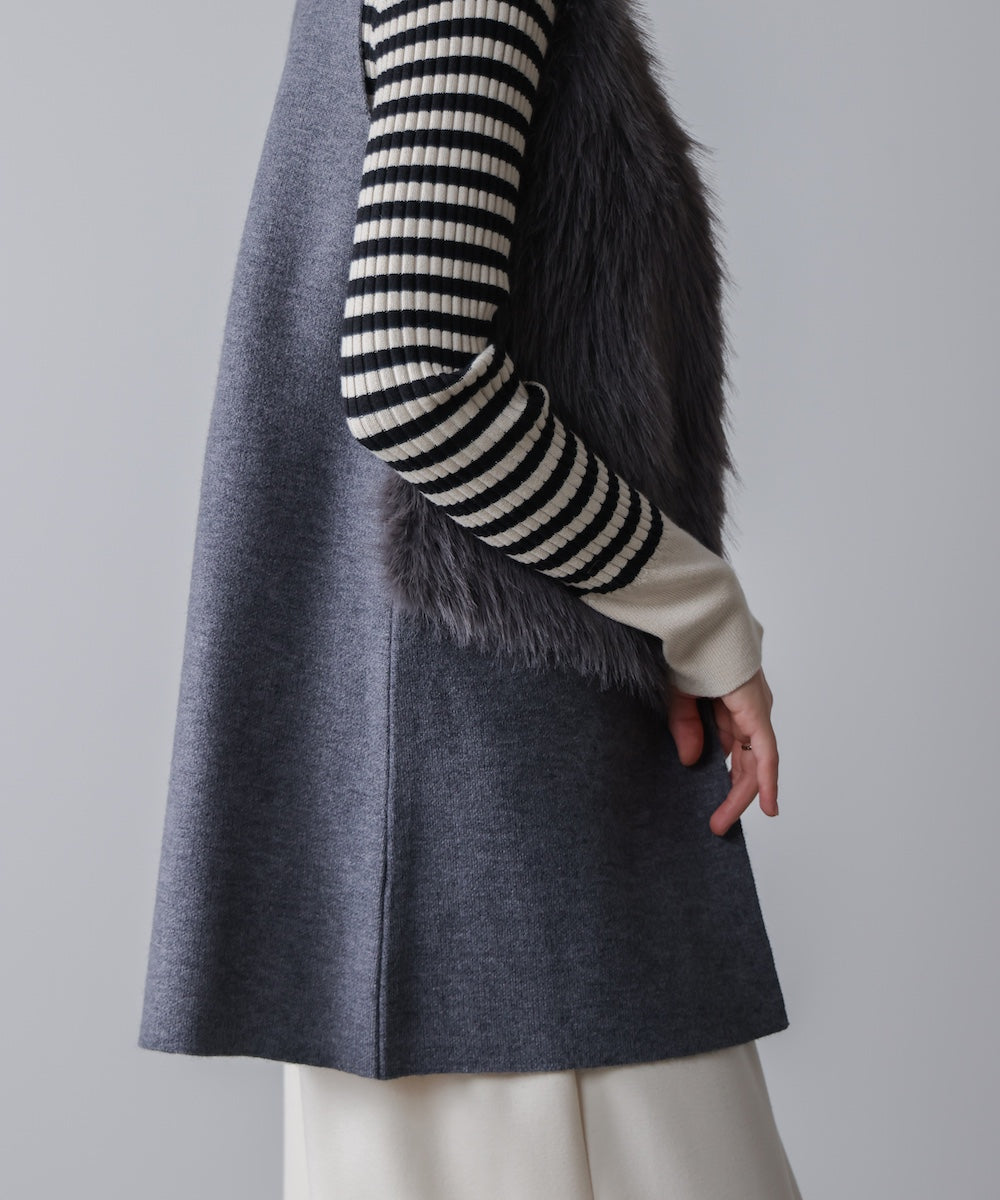 ファーコンビミドルベスト