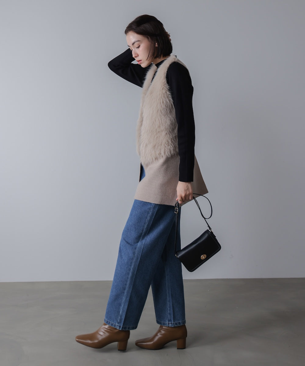 ファーコンビミドルベスト