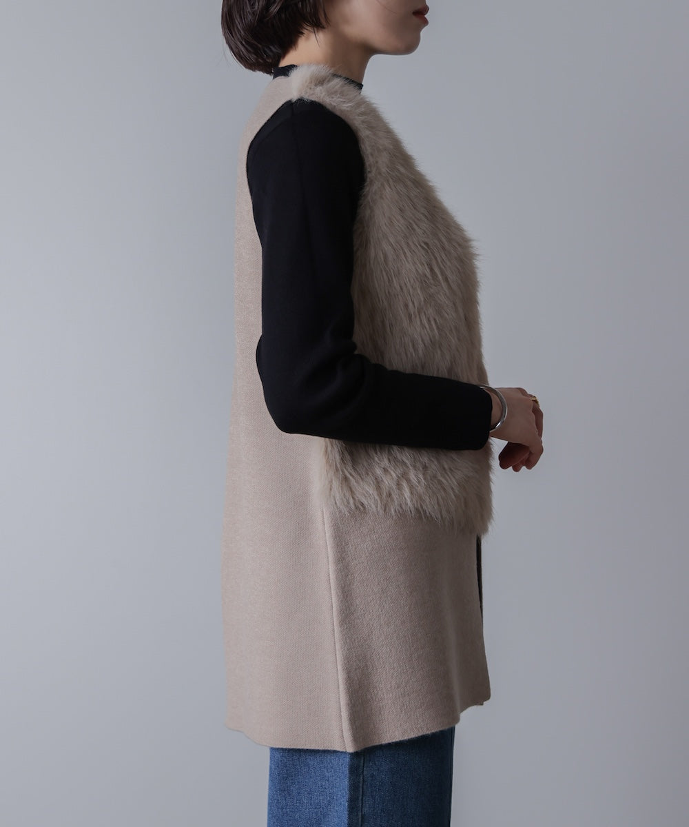 ファーコンビミドルベスト