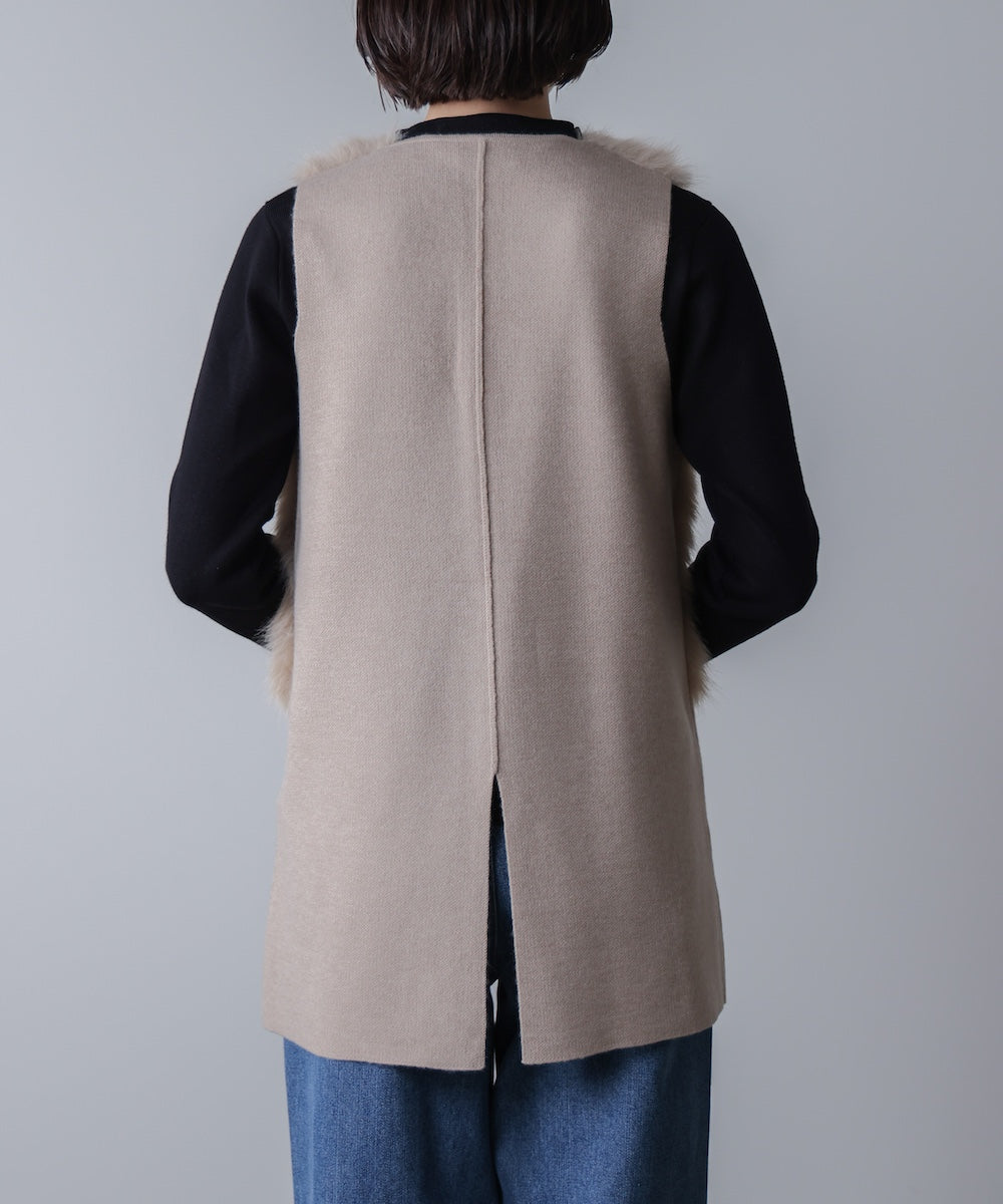 ファーコンビミドルベスト