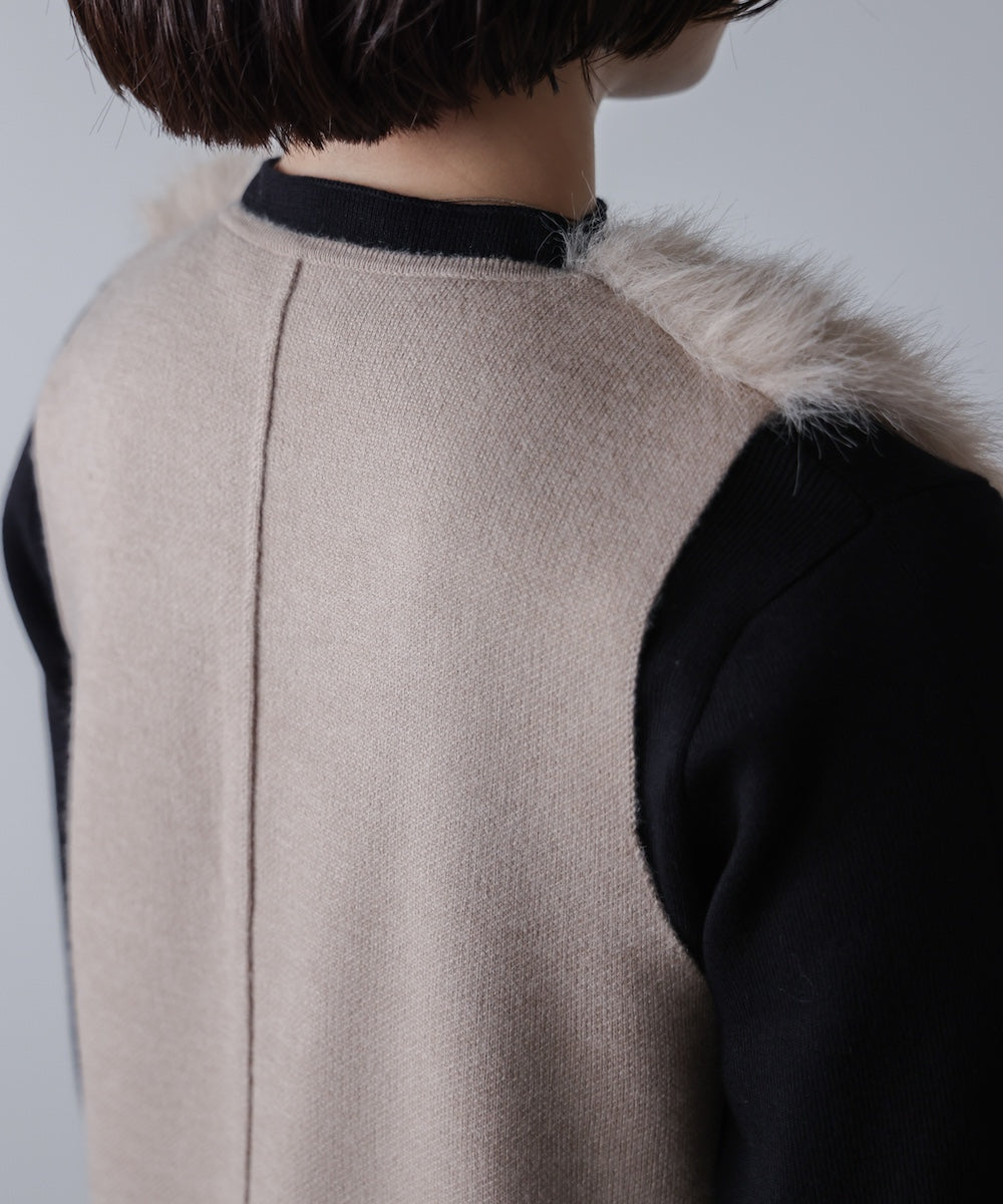 ファーコンビミドルベスト