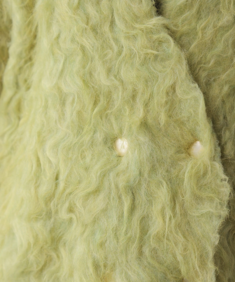 ウェーブシャギーニットジャケット