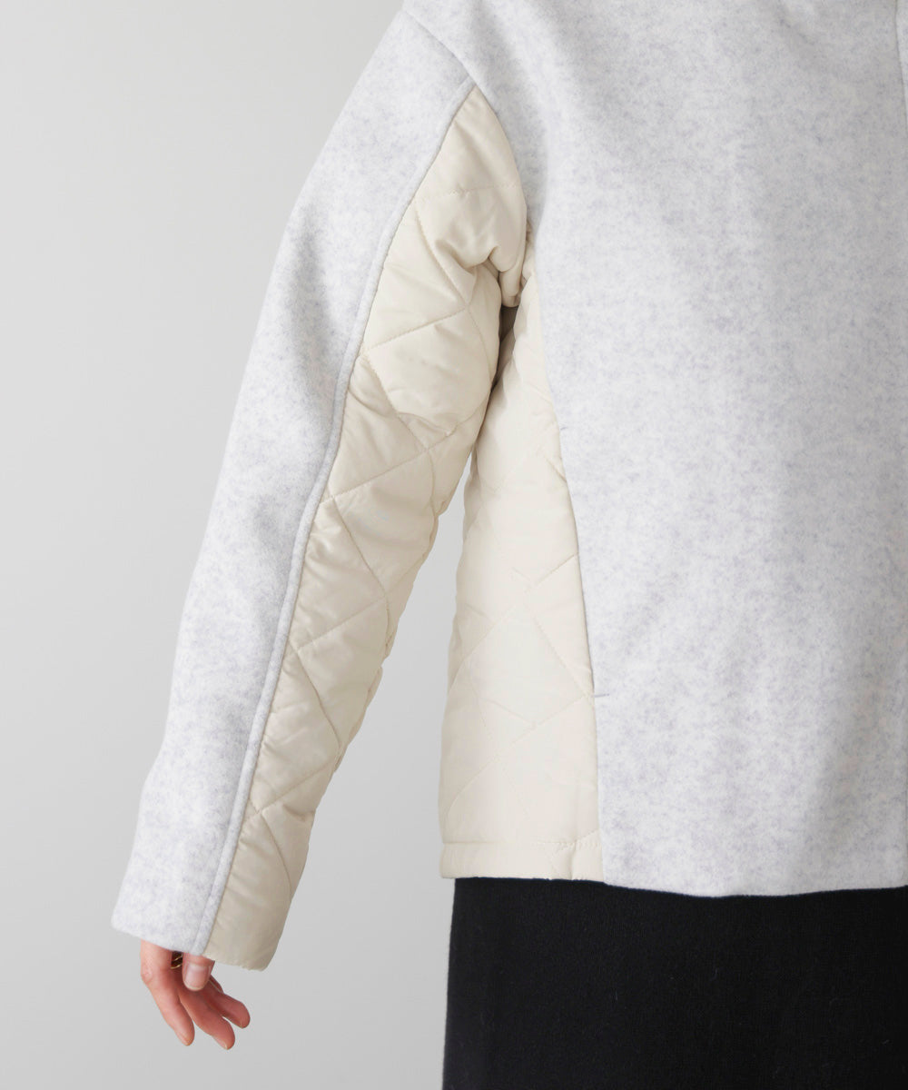 メルトン中綿切替フードZIPコート