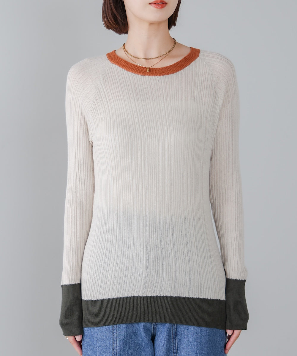 ランダムリブニットクループルオーバー