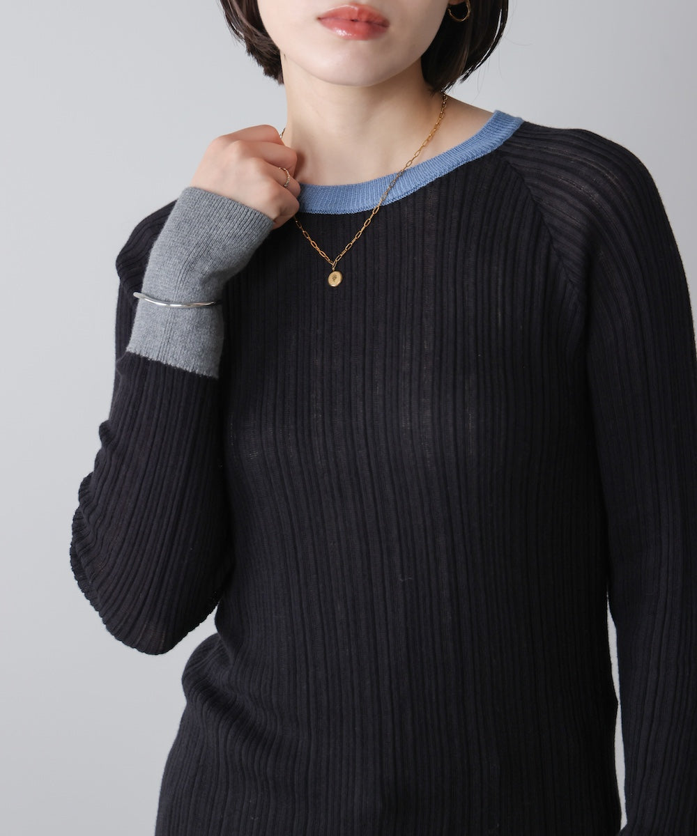 ランダムリブニットクループルオーバー