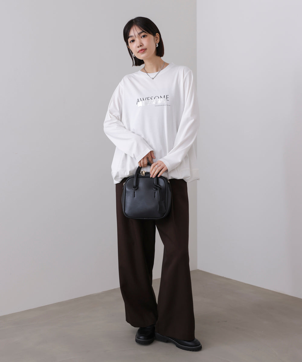 箔エンボスロンTチュニック