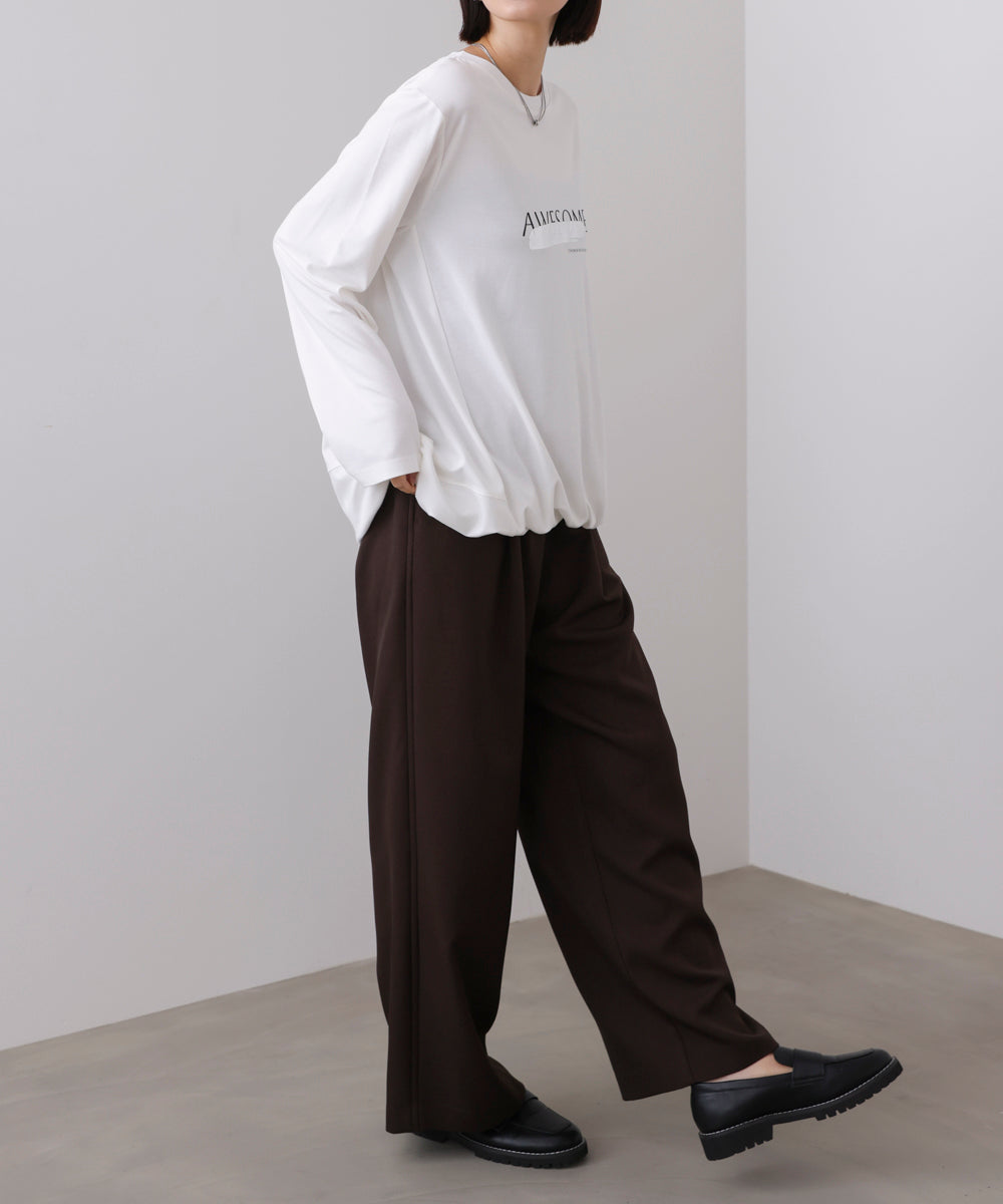 箔エンボスロンTチュニック